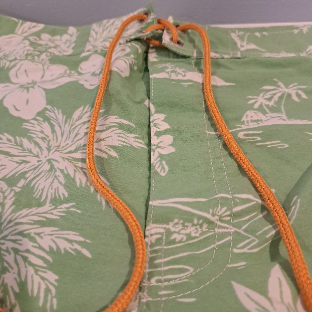 J. Crew men's 34" waist Hawaiian print swim trunks